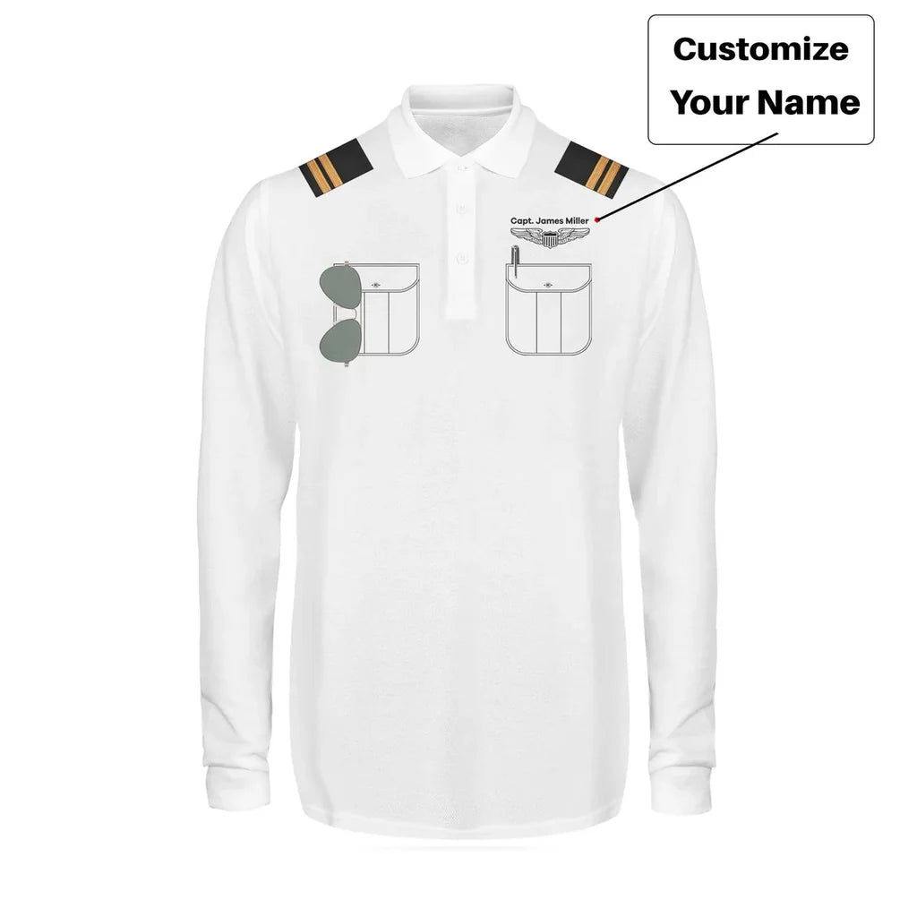 Customisable Pilot Uniform 3D Polo Shirt - view 5