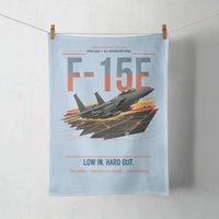 Thumbnail for F-15E Strike Eagle design on light blue towel