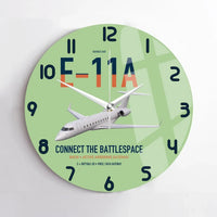 Thumbnail for E-11A BACN design on light green no frame wall clock