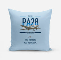 Thumbnail for Piper PA-28 Cherokee design on light blue pillow