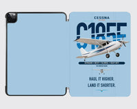 Thumbnail for Cessna A185F Skywagon design on light blue ipad tablet case