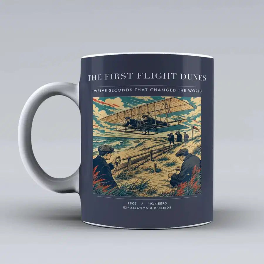VINTAGE G4000 - The First Flight Dunes - Ceramic Mug design on darkblue
