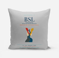 Thumbnail for EuroAirport Basel-Mulhouse-Freiburg (BSL) design on light gray pillow