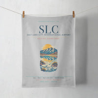 Thumbnail for Salt Lake City International Airport (SLC) design on light gray towel
