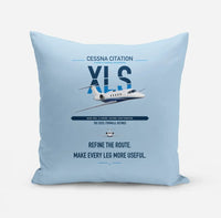 Thumbnail for Cessna Citation XLS design on light blue pillow