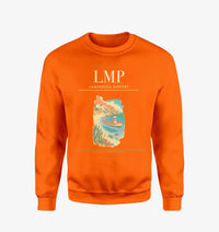 Thumbnail for Lampedusa Airport (LMP) design on orange sweatshirt