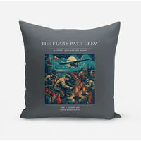 Thumbnail for VINTAGE G4252 - The Flare Path Crew - Designed Pillows design on gray