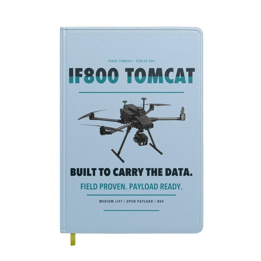 Inspired Flight IF800 Tomcat design on light blue notebook