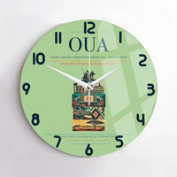 Thumbnail for Thomas Sankara International Airport (OUA) design on light green no frame wall clock