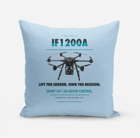 Thumbnail for Inspired Flight IF1200A design on light blue pillow