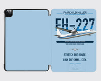 Thumbnail for Fairchild Hiller FH-227B design on light blue ipad tablet case