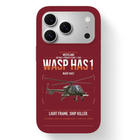 Thumbnail for Westland Wasp HAS1 design on dark red magsafe iphone case, for iPhone 17 Pro