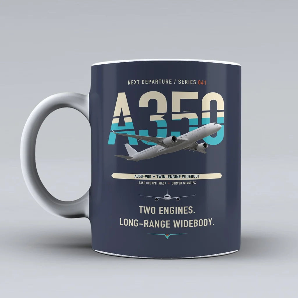 A350-900 Mug design on dark blue airbus