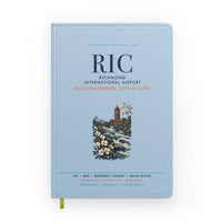 Thumbnail for Richmond International Airport (RIC) design on light blue notebook