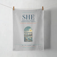 Thumbnail for Shenyang Taoxian International Airport (SHE) design on light gray towel