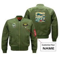 Thumbnail for VINTAGE G4153 - The Glacier Mail Run - Bomber Jacket design on green+name