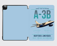 Thumbnail for A-3B Skywarrior design on light blue ipad tablet case
