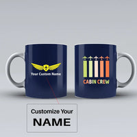 Thumbnail for Customisable Colourful Cabin Crew Mug - view 5