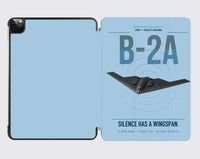 Thumbnail for B-2A Spirit design on light blue ipad tablet case