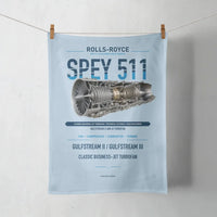 Thumbnail for SPEY 511 design on light blue towel