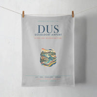 Thumbnail for Düsseldorf Airport (DUS) design on light gray towel
