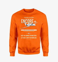 Thumbnail for Cessna Citation Encore+ design on orange sweatshirt