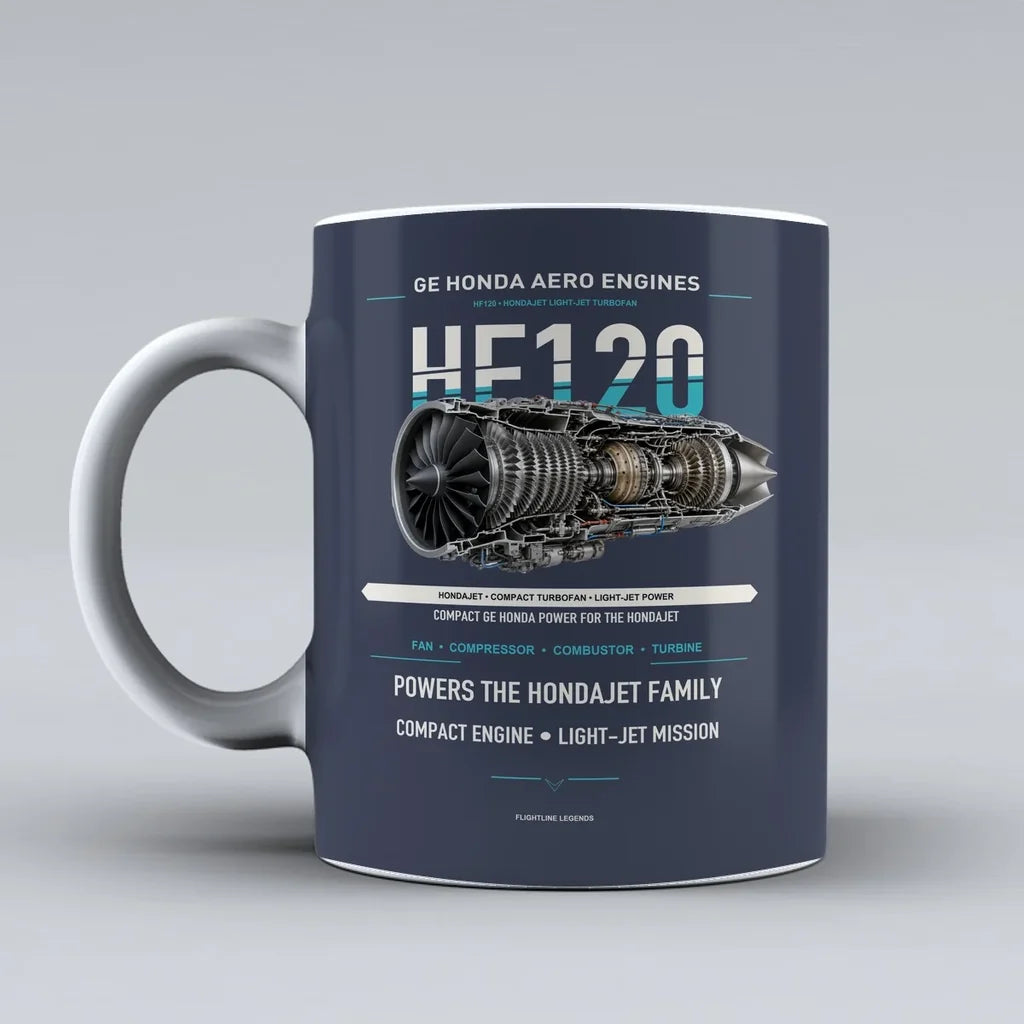 Mug design on dark blue hf120
