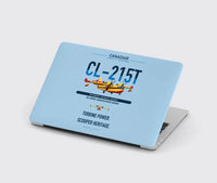Thumbnail for Canadair CL-215T design on light blue MacBook case