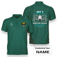 Thumbnail for DJI Neo 2 design on green polo with custom name badge