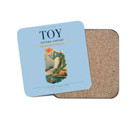 Thumbnail for Toyama Airport (TOY) design on light blue 1 piece coaster