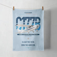 Thumbnail for Cessna 177B Cardinal design on light blue towel