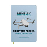 Thumbnail for DJI Mini 4K design on light blue notebook