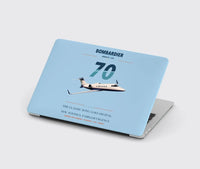 Thumbnail for Bombardier Learjet 70 design on light blue MacBook case