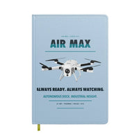 Thumbnail for Percepto Air Max design on light blue notebook