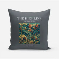 Thumbnail for VINTAGE G4051 - The Highline - Designed Pillows design on gray