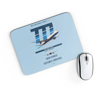 Thumbnail for Boeing 777-300ER design on light blue rectangle mouse pad
