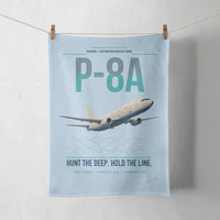 Thumbnail for P-8A Poseidon design on light blue towel