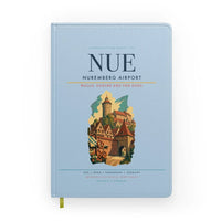 Thumbnail for Nuremberg Airport (NUE) design on light blue notebook