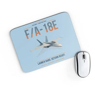 Thumbnail for F-A-18E Super Hornet design on light blue rectangle mouse pad