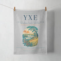 Thumbnail for Saskatoon John G. Diefenbaker International Airport (YXE) design on light gray towel