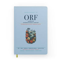 Thumbnail for Norfolk International Airport (ORF) design on light blue notebook