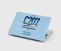 Thumbnail for Cessna T207A Stationair 8 design on light blue MacBook case