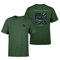 Thumbnail for VINTAGE G4033 - The Midnight Express - Double-Side T-Shirt design on darkgreen double side t shirt