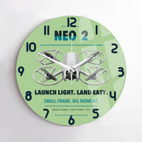 Thumbnail for DJI Neo 2 design on light green no frame wall clock