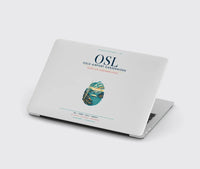 Thumbnail for Oslo Airport Gardermoen (OSL) design on light gray MacBook case