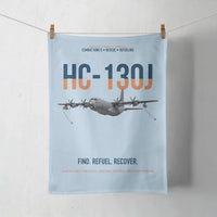 Thumbnail for HC-130J COMBAT KING II design on light blue towel