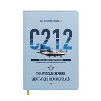 Thumbnail for CASA C-212-300 Aviocar design on light blue notebook