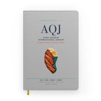Thumbnail for King Hussein International Airport (AQJ) design on light gray notebook