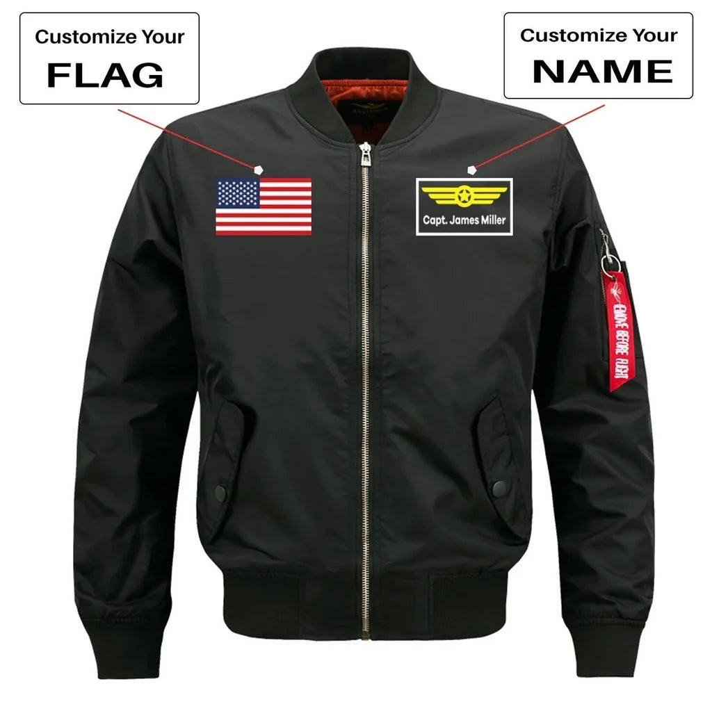 Customisable Flag & Name with Badge Jacket - view 5
