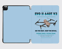 Thumbnail for Autel EVO II Dual 640T V3 design on light blue ipad tablet case
